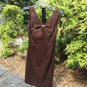 Moods V Neck  Midi Dress